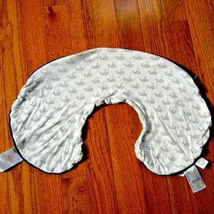 Whale pattern Boppy cover